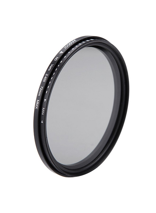 72mm ND Fader Neutral Density Adjustable ND2 to ND400 Variable Filter for Canon Nikon DSLR Camera