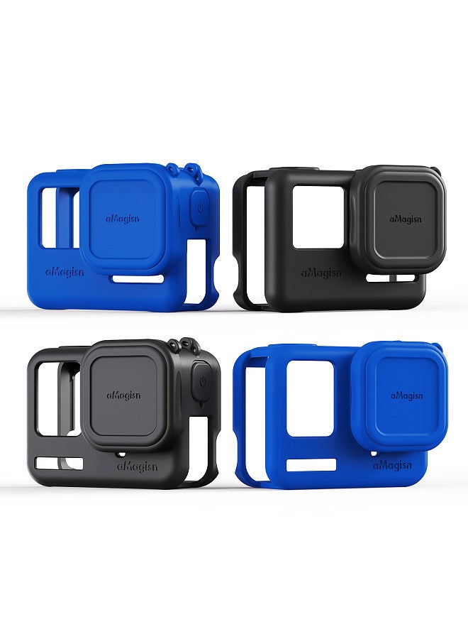 AC08 Silicone Camera Protectiv Kit Camera Protector Case + Lense Cover + 2 Straps Compatible with Insta 360 Ace Camera