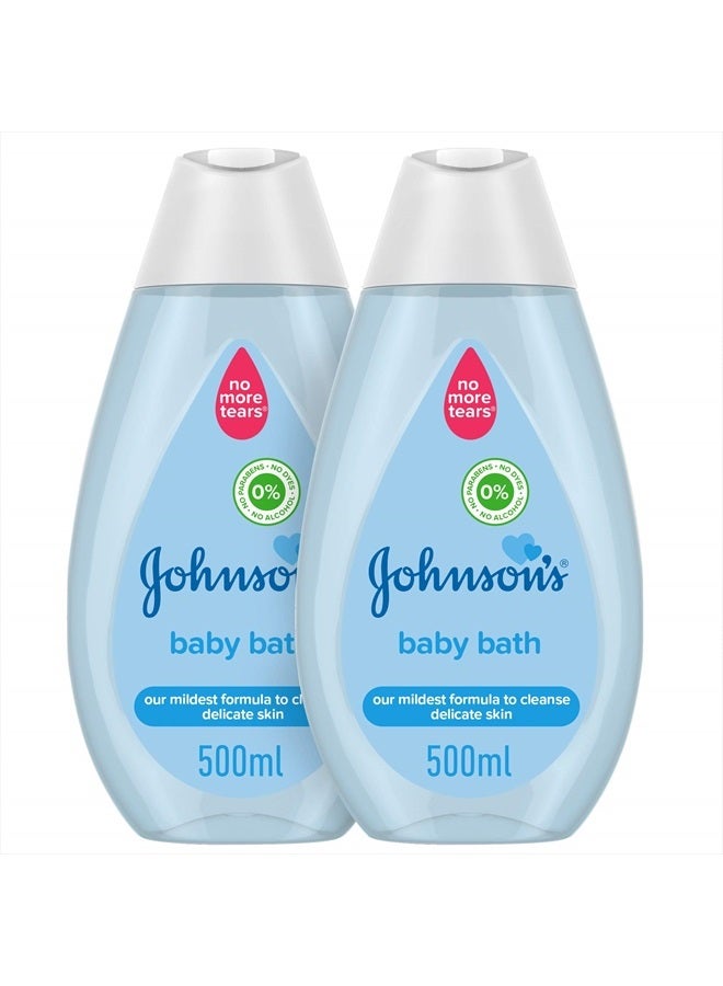 Johnsons Baby Bubble Bath 16.9 Ounce (500ml) (2 Pack)