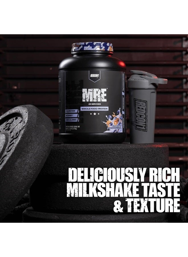 MRE Protein Powder, Vanilla Milkshake - Meal Replacement Protein Blend Made with MCT Oil & Whole Foods - Protein with Natural Ingredients to Aid in Muscle Recovery (25 Servings)