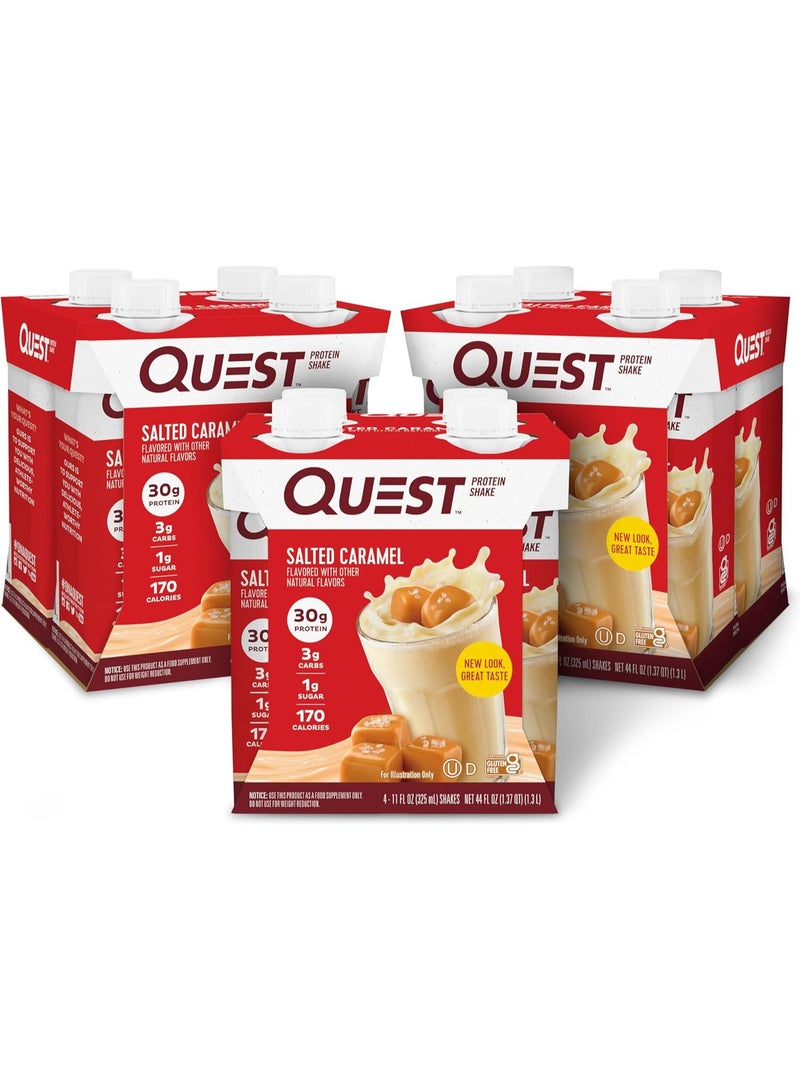 Quest Protein Shake Salted Caramel Flavor 325ml Pack of 12