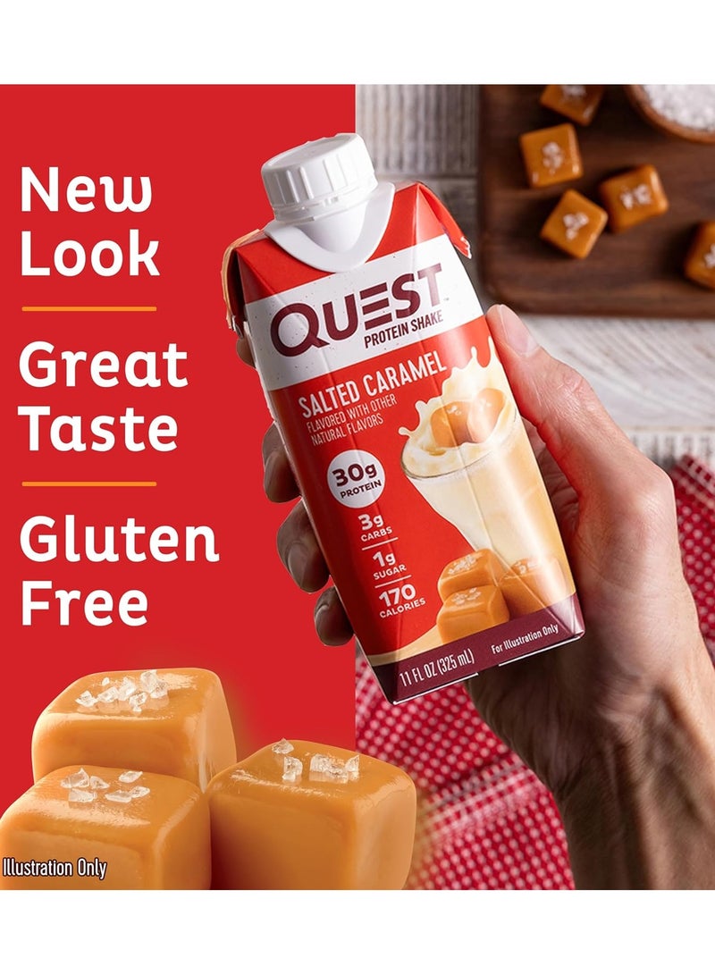 Quest Protein Shake Salted Caramel Flavor 325ml Pack of 12