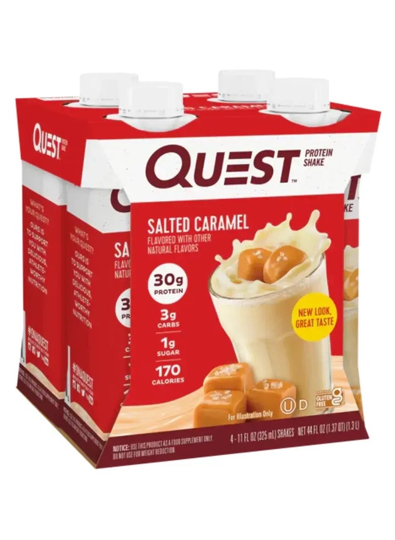 Quest Protein Shake Salted Caramel Flavor 325ml Pack of 4