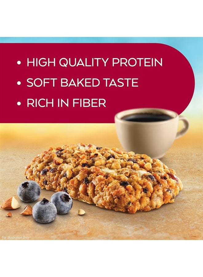 Soft Baked Energy Bars, Blueberry, 15g Protein,2g Sugar, Excellent Source of Fiber, Low Carb, 4 Packs (5 Bars Each)