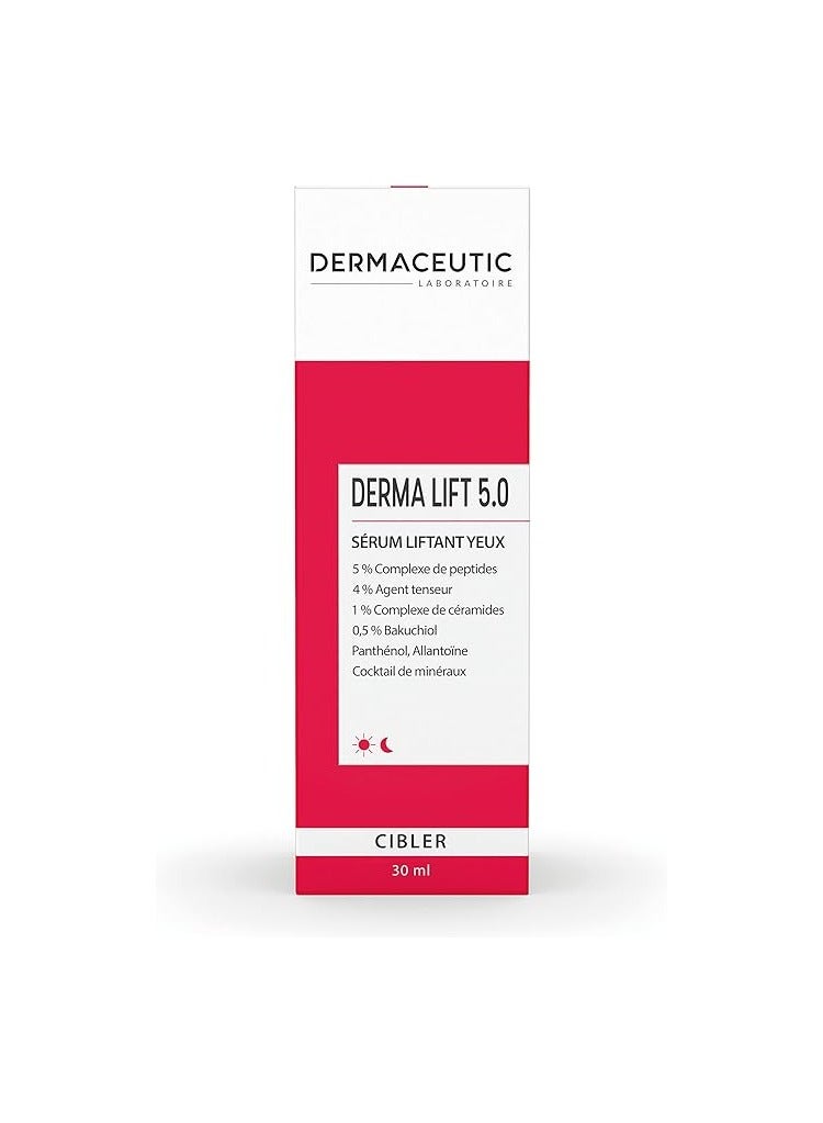 Dermaceutic Derma Lift 5.0 - Lifting power serum - Instant face and eye contour lift - Age defense facial serum - 30ml