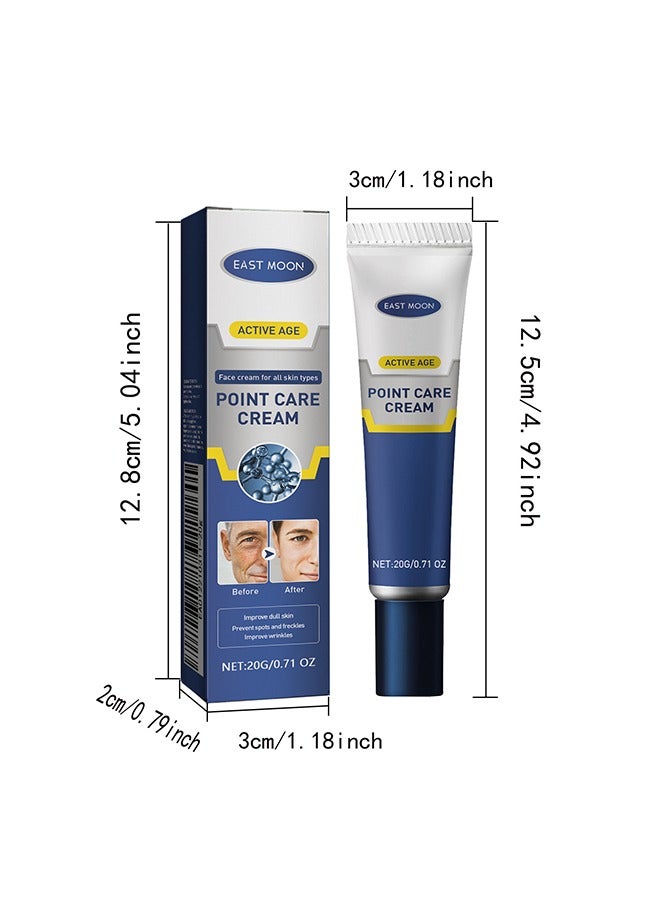 Point Care Cream Improve Dull Skin,Men's Moisturizing Anti-Aging Cream, Men's Face Moisturizer Point Care Cream, Improving Wrinkles and Anti-Aging, Deeply Moisturize The Skin, Skin Firming and Tighten