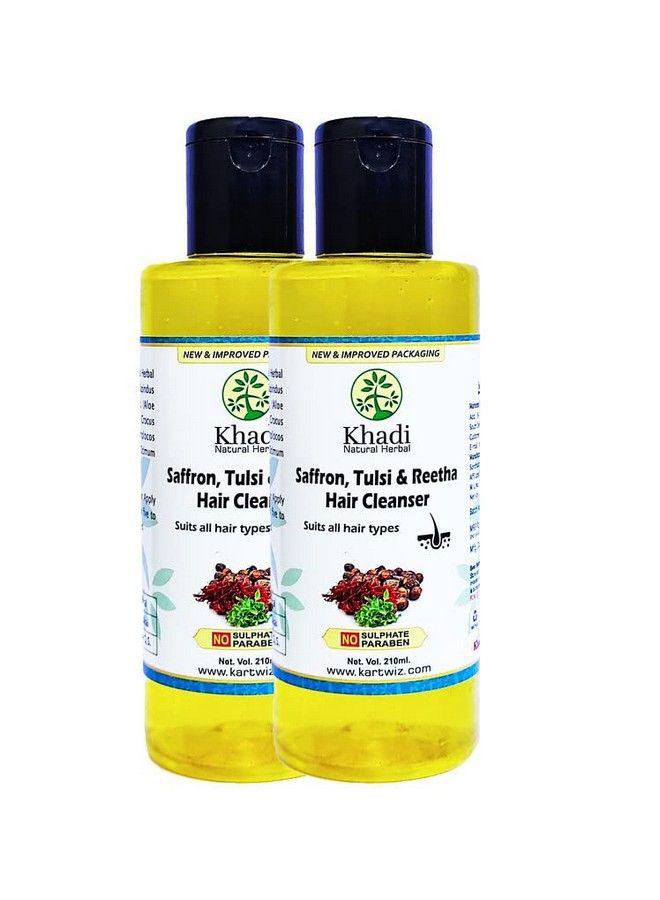 Natural Herbal Saffron Tulsi And Reetha Shampoo (420 Ml)