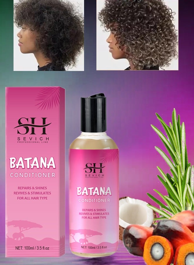 100ml Batana Oil Conditioner Natural 100% Raw Batana Oil Hair Care Conditioner Shines Revives Protects from Dryness Moisturizes Restores Hair and Repair Damaged Hair Conditioner