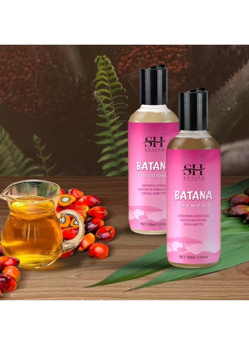 100ml Batana Oil Conditioner Natural 100% Raw Batana Oil Hair Care Conditioner Shines Revives Protects from Dryness Moisturizes Restores Hair and Repair Damaged Hair Conditioner