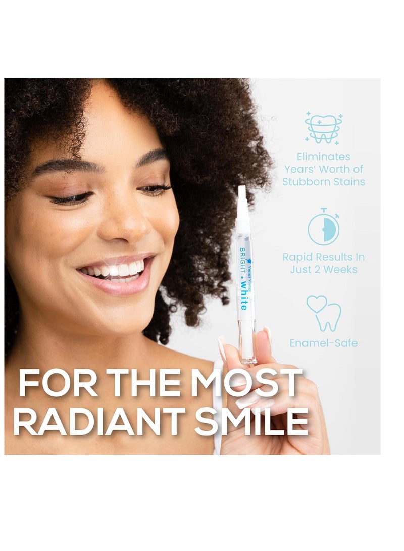 Venus Visage Award Winning Teeth Whitening Pen, 20+ Uses - Teeth whitening Gel Professionally formulated - Best Teeth whitening Gel Pen Teeth Whitener - Low Sensitivity (Mint) (0.07 Fl Oz (Pack of 2))