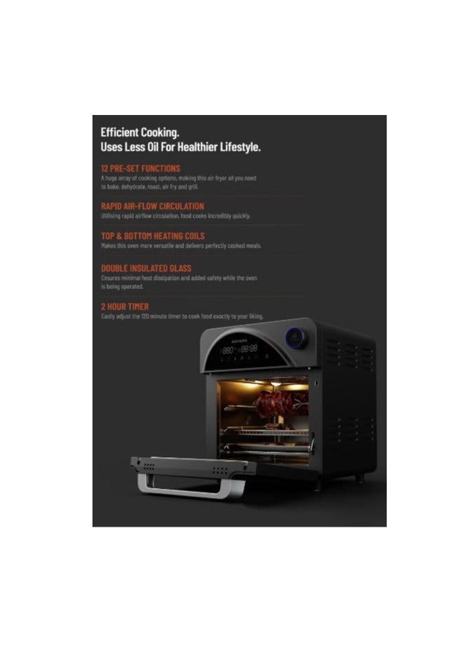 LifeStyle Dual Mode Touch Control Air Fryer & Oven 14.5L 1700W - Black