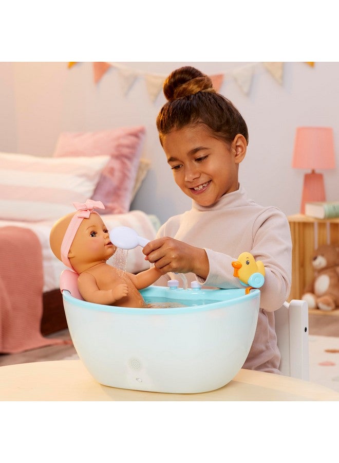 Baby Doll Musical Light Up Bathtub With Automatic Working Shower Head Plays Music & Sound Effects Sturdy Modern Design Fits Dolls Up To 17