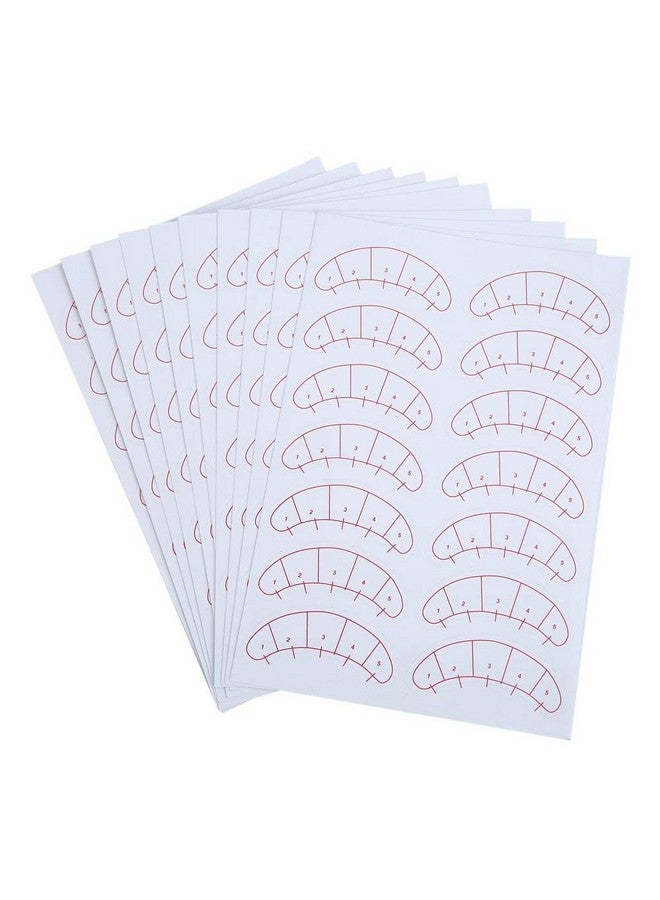 140 Pairs Eyelash Extensions Positioning Sticker Under Eye Pads Grafting Eyelash Isolation Paper Adhesive Patches Tool