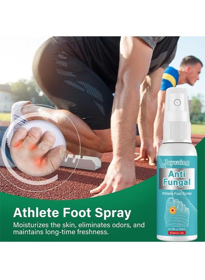 Anti Fungal Athletes Foot Spray-Anti Fungi Treatment For Feet Itchy, Sweating, Peeling And Blisters, Natural Ingredients Foot Fungi Spray For Tinea Pedis 50ML