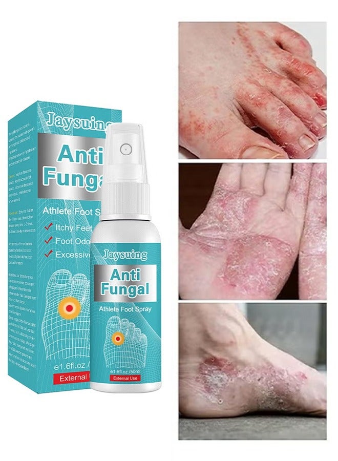 Anti Fungal Athletes Foot Spray-Anti Fungi Treatment For Feet Itchy, Sweating, Peeling And Blisters, Natural Ingredients Foot Fungi Spray For Tinea Pedis 50ML