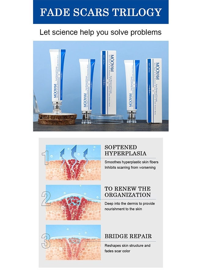 Scar Removal Cream-Skin Repairing Cream Fade Scars/Stretch Marks/Acne Treatment, Improve Scar Skin, Deeply Moisturizes Skin-30ml