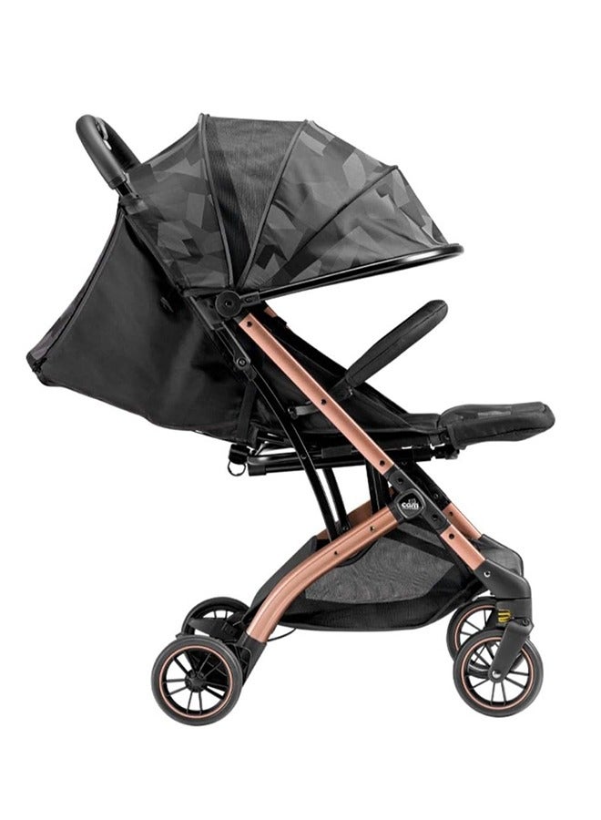 Passeggino Compass 194 Jaquard Nero Compass Baby Stroller Black,  0 To 4 Years