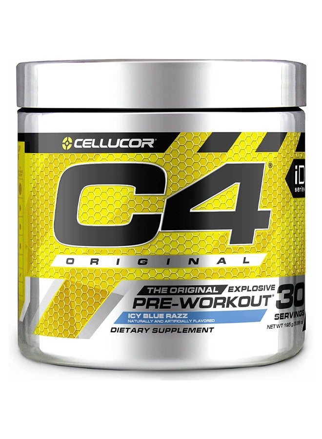 C4 Original Pre-Workout - Icy Blue Razz - 30 Servings