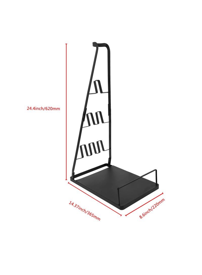 Vacuum Stand,Storage-Stand-Docking-Station-Holder,Stable Metal Storage Bracket Stand Holder,Compatible with Dyson,Hoover, Eureka, Rainbow,Shop VAC and Most Vacuum(Black)