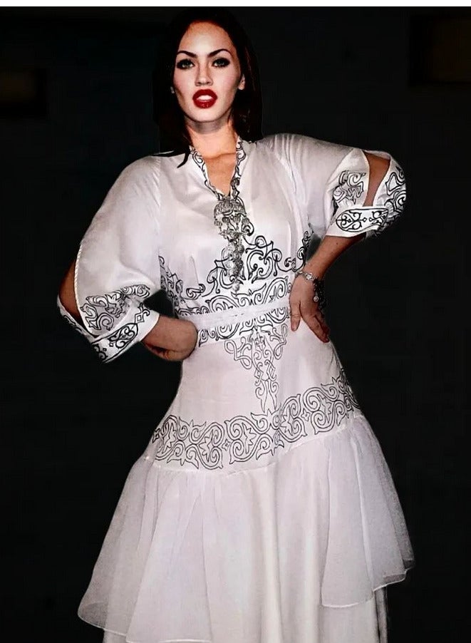 Italian soft cotton white dress