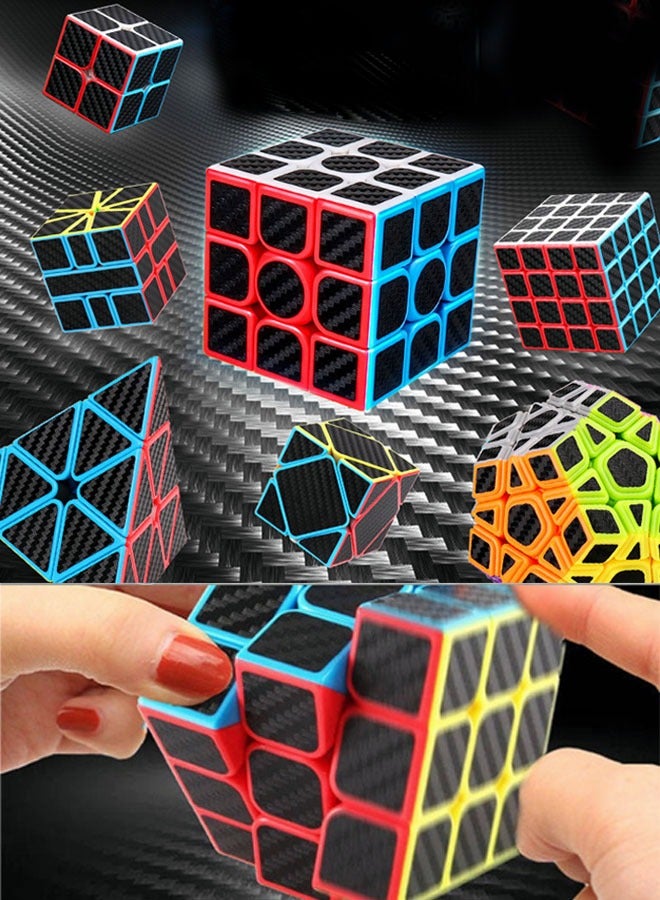 Speed Cube Set,MEBEGIN Rubik's Cube,5-Piece Cube Set 2x2 3x3 5x5 Pyramid Skewb 3D Speed Cube Game,Twisty Puzzle Toy Gift For Kids Adults, Speed Cubing Beginners Or Puzzle Enthusiasts…