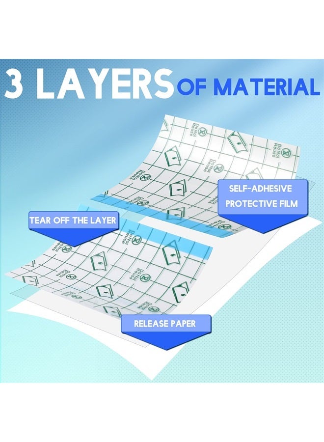 Transparent Dressing Adhesive Bandage Clear Waterproof Bandage Stretch Tape for Tattoos Swimming (3.94 Inch x 10.94 Yard)