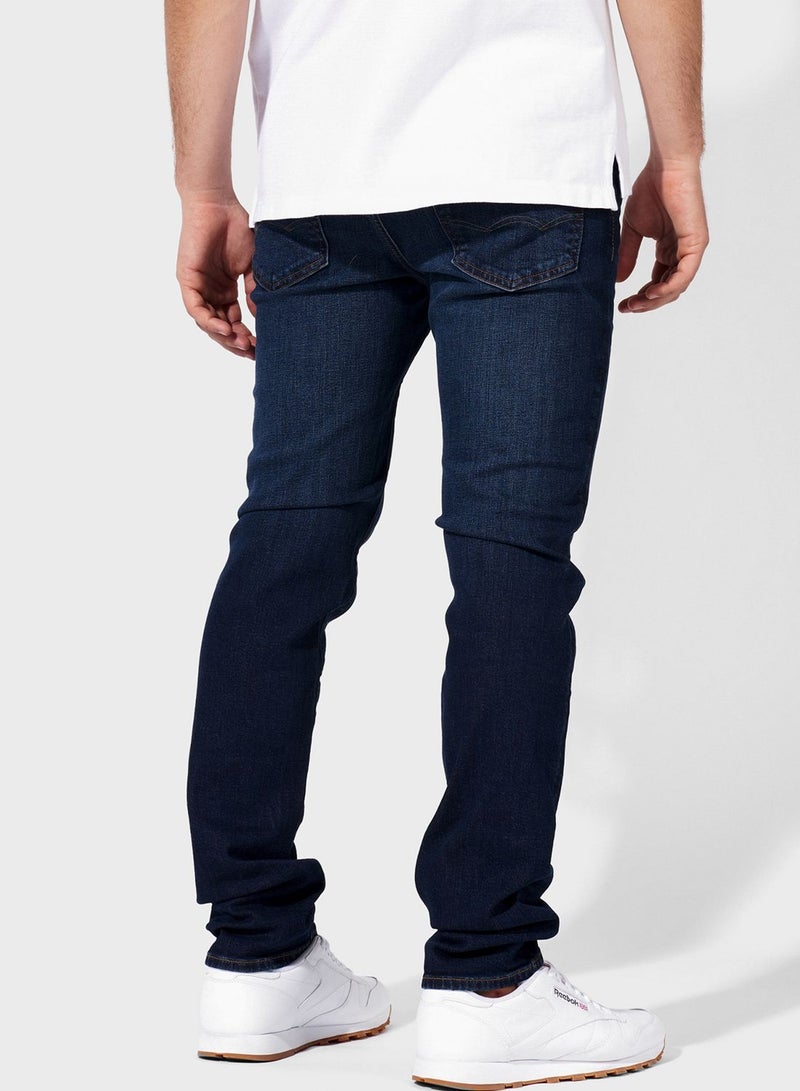 Mid Wash Slim Fit Jeans