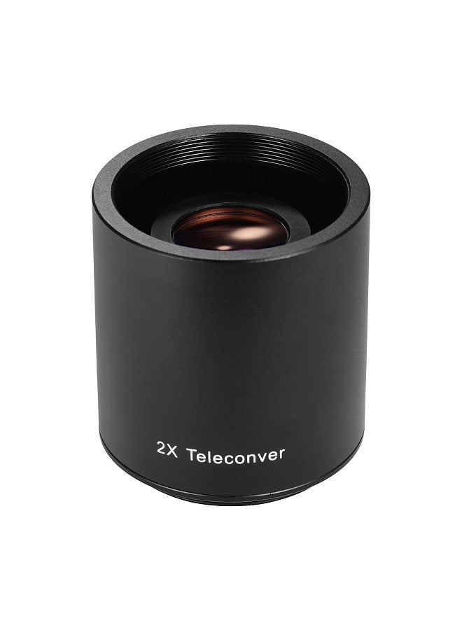 2X Teleconverter Lens Manual Focus Converter Lens for 650-1300mm 500mm 420-800mm Camera T-mount Lenses