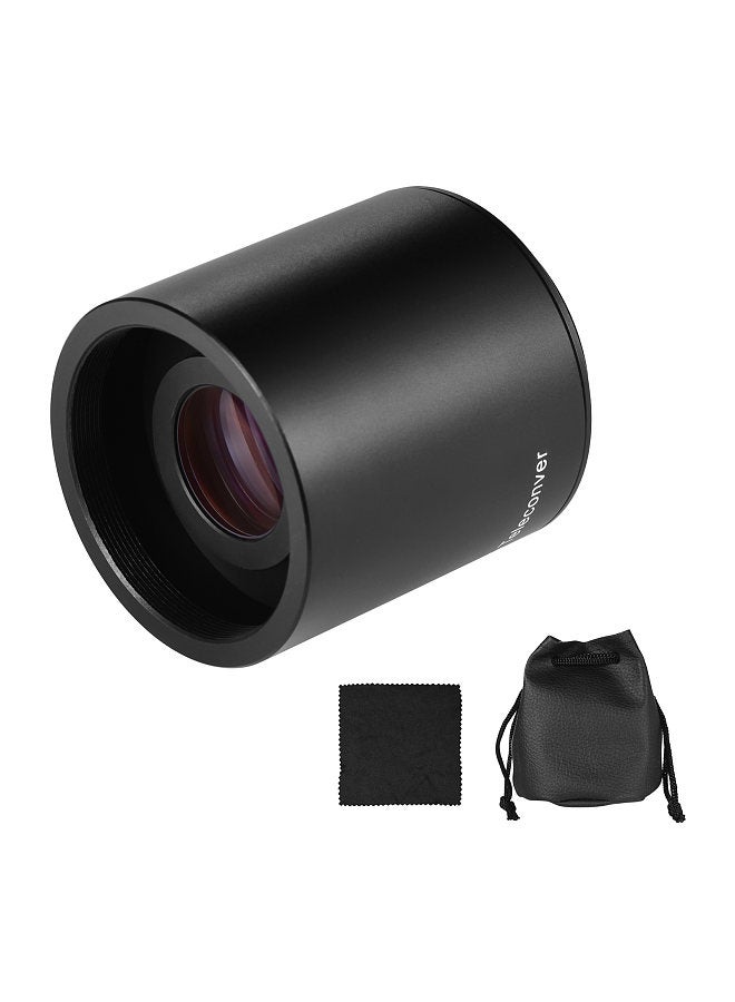2X Teleconverter Lens Manual Focus Converter Lens for 650-1300mm 500mm 420-800mm Camera T-mount Lenses