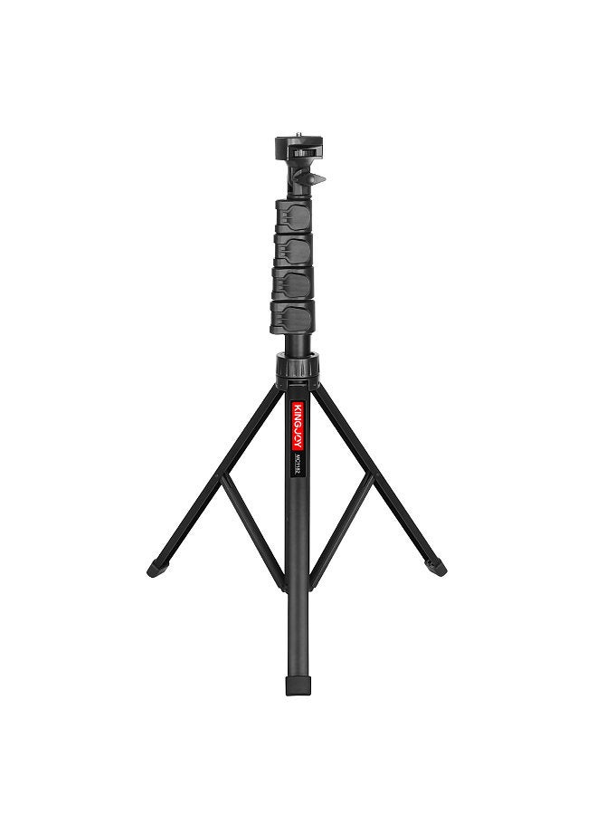 MC1192 Mini Tripod Stand Desktop Tripod Stand 8kg/17.6lbs Load Capacity 5 Levels Height Adjustable with 1/4in Threaded Screw Multifunctional Ball Head Phone Clip