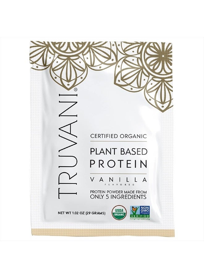 Vegan Protein Powder | Vanilla | 20g Organic Plant Based Protein | 1 Serving | Pea Protein for Women and Men | Keto | Gluten & Dairy Free | Low Carb | No Added Sugar