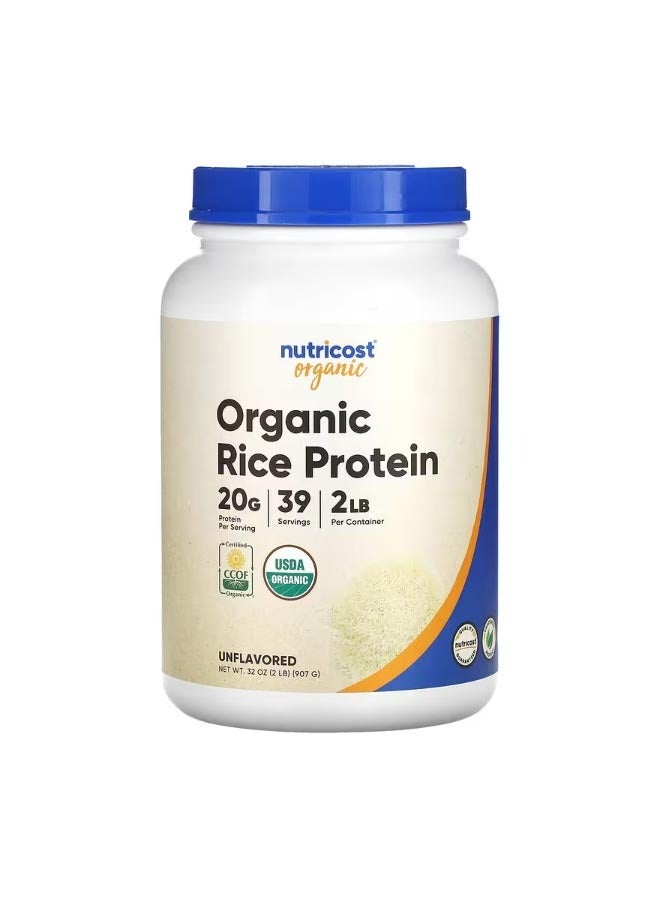 Organic Rice Protein Unflavored 2 Lb 907 G