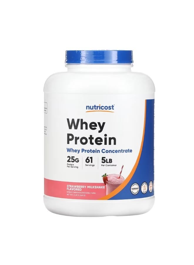 Whey Protein Concentrate Strawberry Milkshake 5 Lb 2268 G