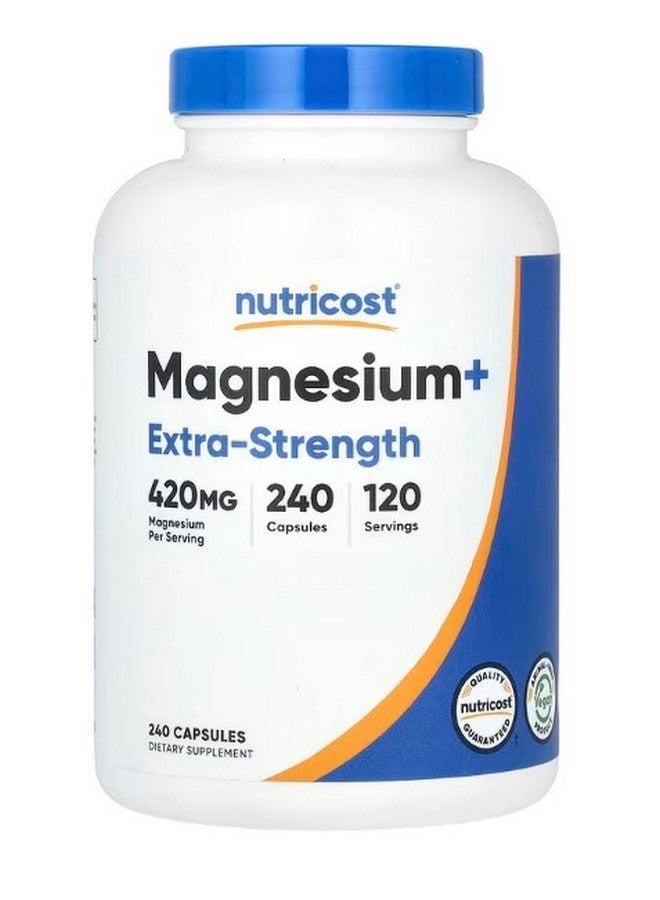 Magnesium Extra Strength 420 Mg 240 Capsules 210 Mg Per Capsule