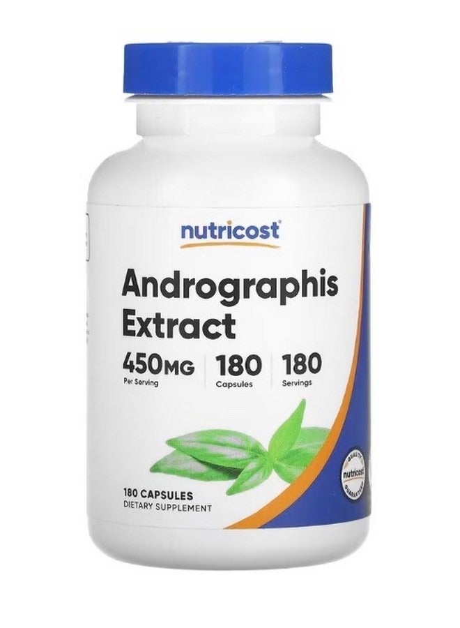 Andrographis Extract 450 Mg 180 Capsules