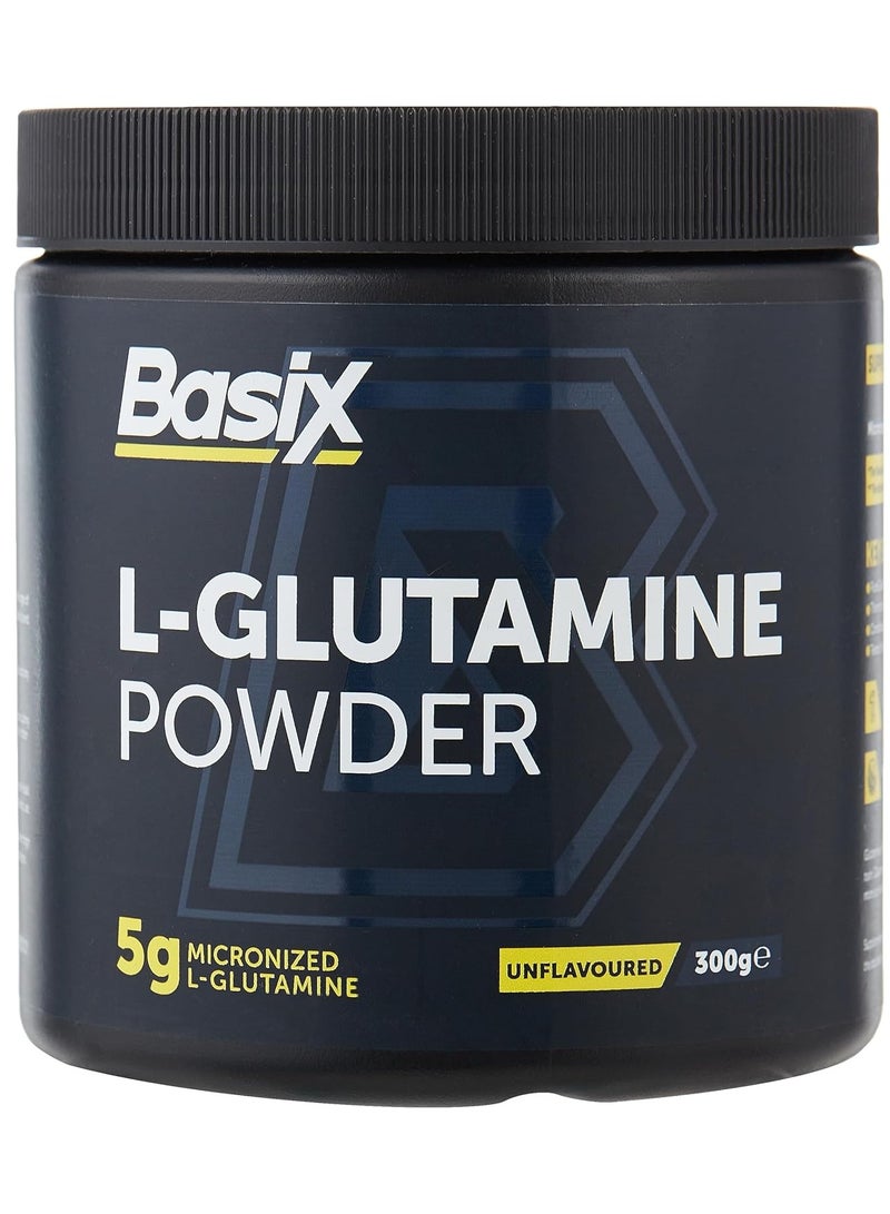 Basix L-Glutamine Powder 300g Unflavored 60 Serving