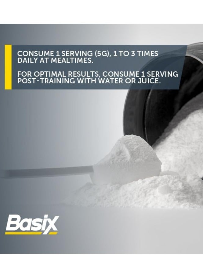 Basix L-Glutamine Powder 300g Unflavored 60 Serving