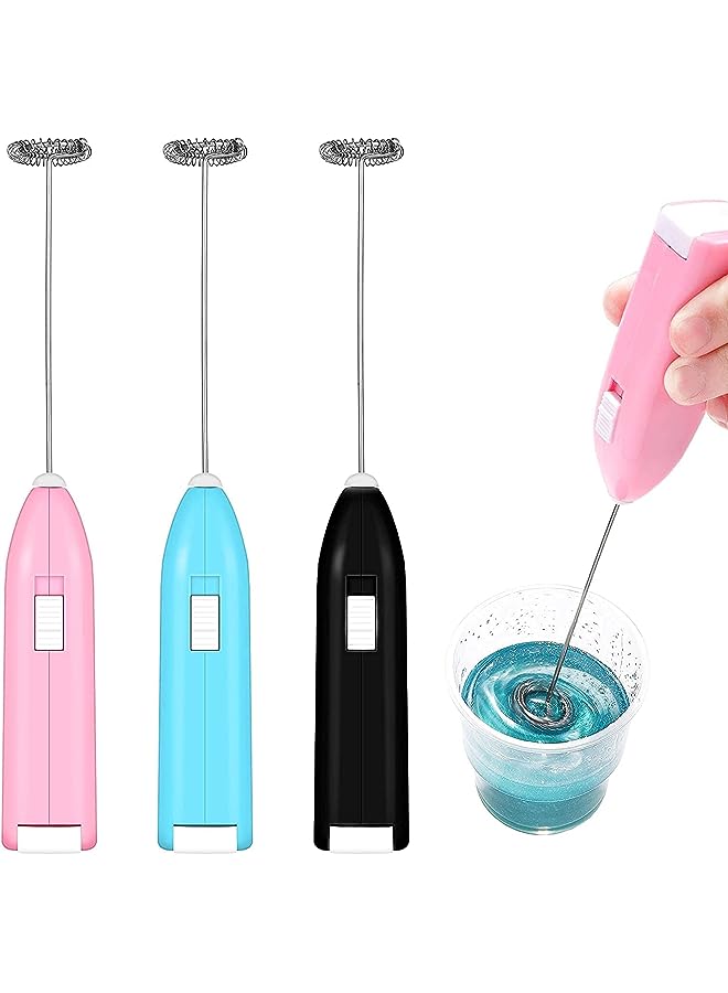 Epoxy Blender, Mini Kitchen Handheld Battery Power Epoxy Blender, Coffee Blender (Random Color, 3 Pcs)