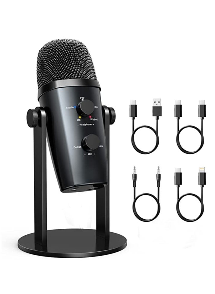 Jmary MC-PW10 Multifunctional USB Recording Microphone for Podcast Gaming and Live Streaming