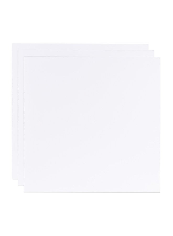 Acrylic Sheet Reflection Board 40x40cm/16x16 Inch Square 3pcs Photography Background Boards for Still Life Photography Jewelry Watches Items Photography(White)
