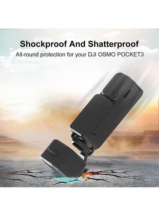 PU894 Camera Protector Case Silicone Cover Camera Case Anti-Scratch Compatible with DJI OSMO Pocket 3