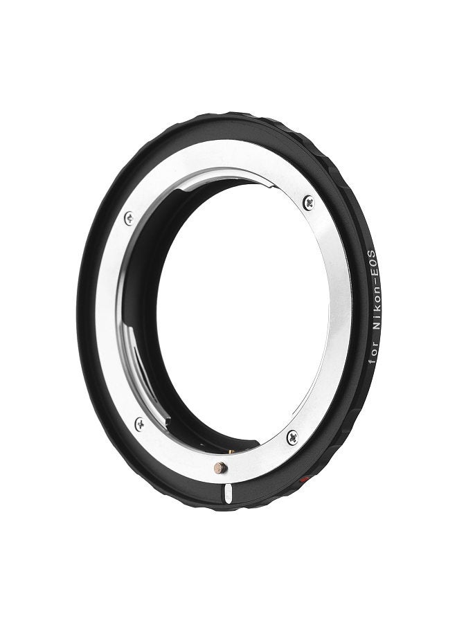 Nikon-EOS Camera Lens Adapter Ring with Infinity Focus Replacement for Nikon F/AF AI AI-S Camera Lens to Canon EOS EF/EF-S Mount Cameras EOS 1DS 1D 5D 7D 60D 600D