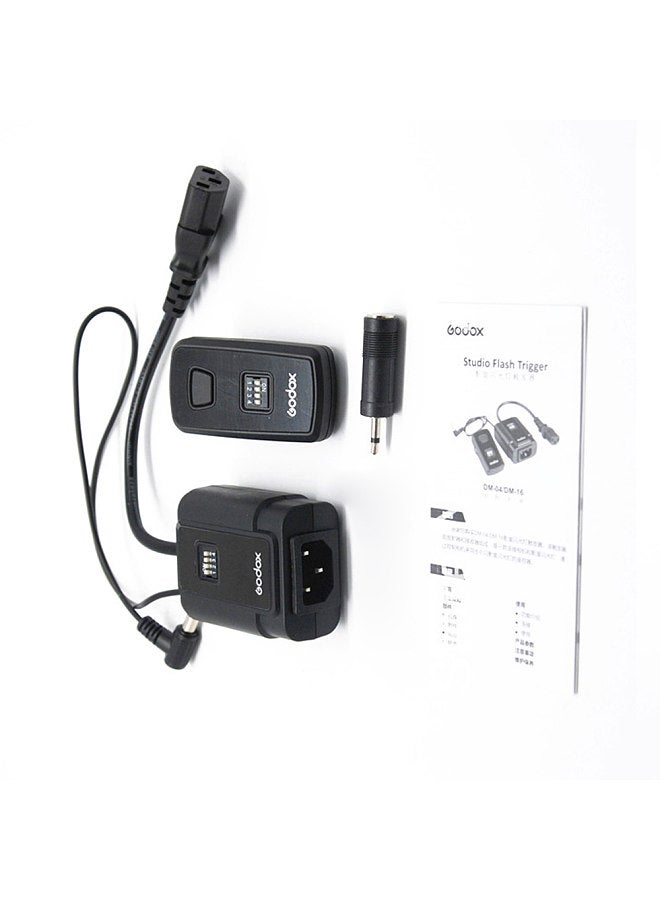 DM-16 16-Channel Studio Flash Trigger Wireless Remote Transmitter & Receiver