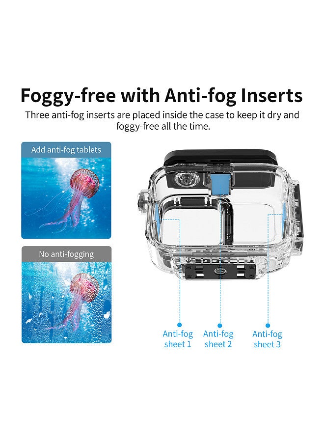 Sports Camera Waterproof Case Dive Case Underwater 60M Protective Case Diving Housing Photography Accessory Replacement for Insta360 Ace