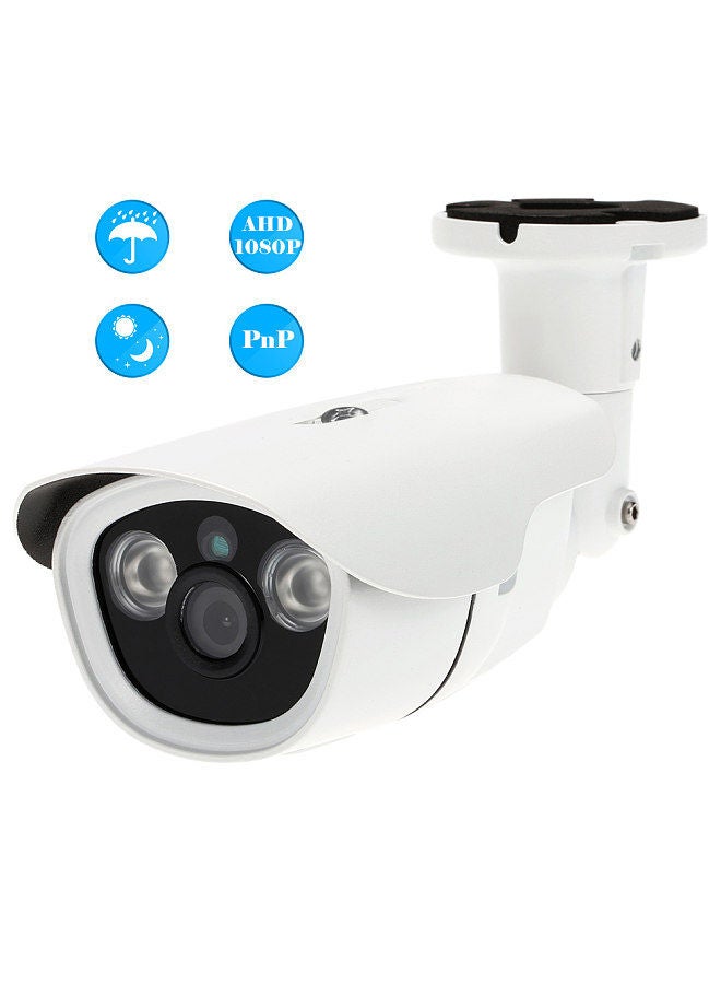 1080P 2.0MP AHD Bullet CCTV Camera 3.6mm 1/3’’ CMOS 2 Array IR LEDs Night Vision IR-CUT Rainproof Indoor Outdoor Home Security PAL System