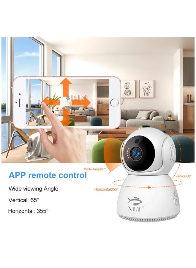 Smart Camera Baby Pet Monitor Camera 2K Ultra-clear HD Resolution 360 Degrees.