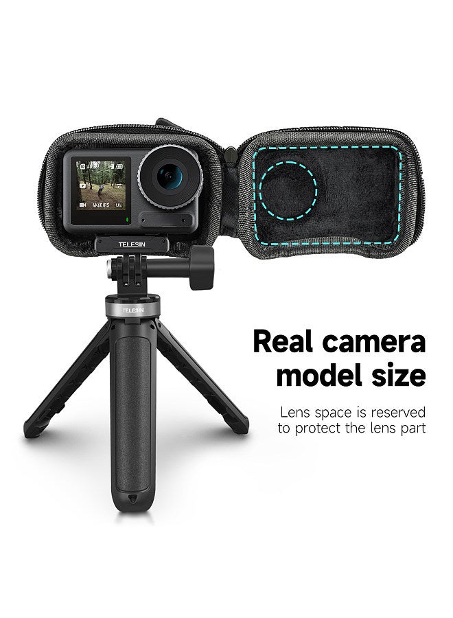 Sports Camera Case Digital Camera Case Portable Storage Bag for Camera Protective Bag for Digital Camera with Semi-open Design Compatible with DJI Osmo Action3