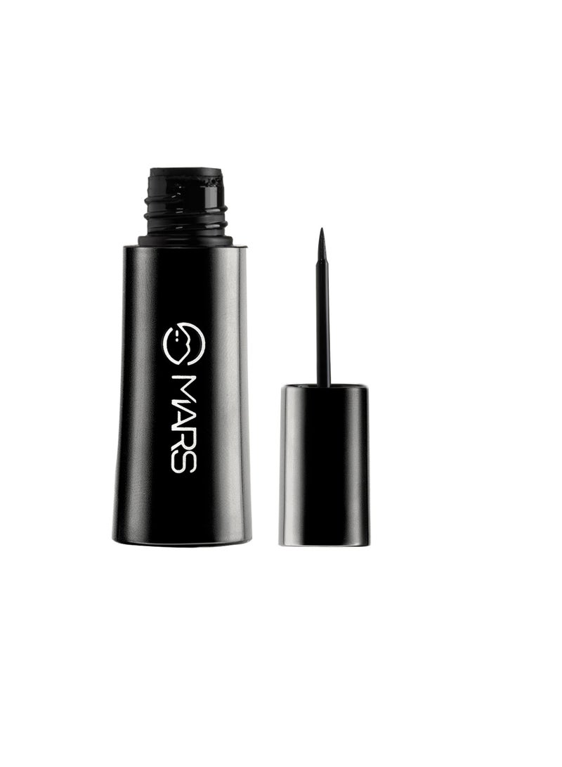 MARS Hyper Smooth Water Resistant Eyeliner  Long Lasting   Smudge Proof   One Swipe Precise Application Eye Liner for Women   10 gm