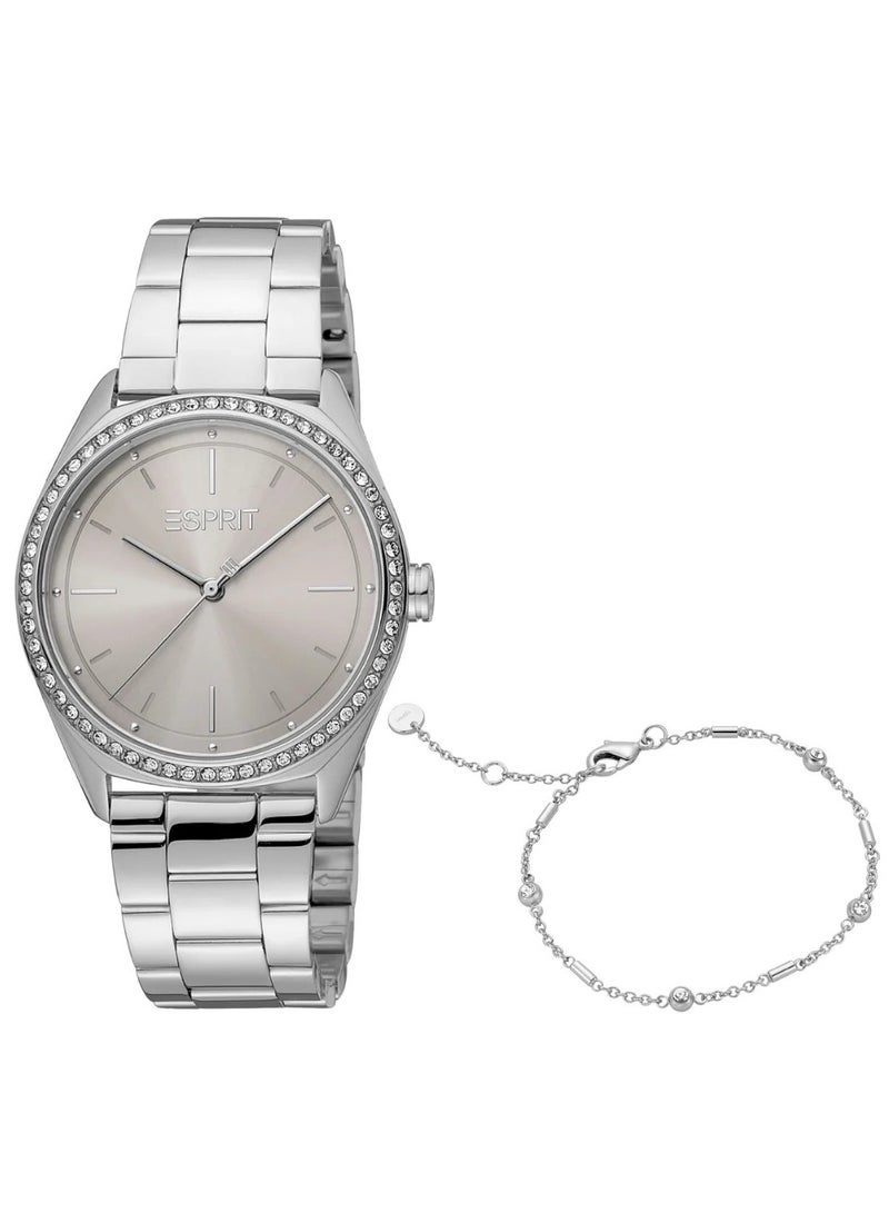 Esprit Stainless Steel Analog Women's Bracelet Watch Silver Stainless Steel Band ES1L289M0105