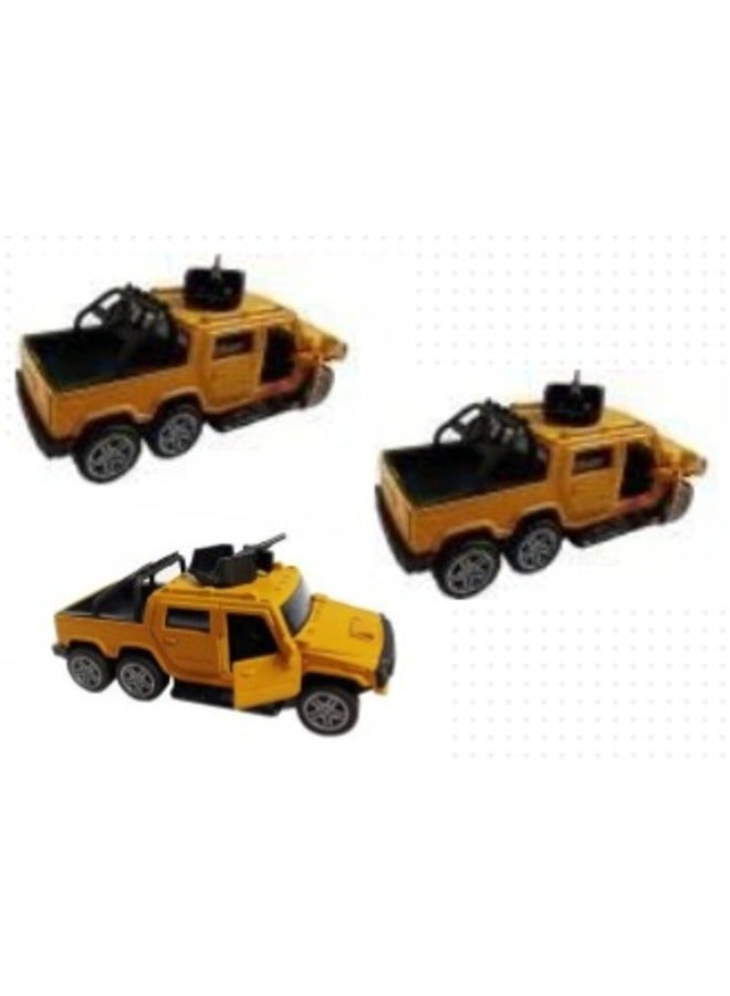 3pcs Metal Jeep Toy with Openable Doors for Kids